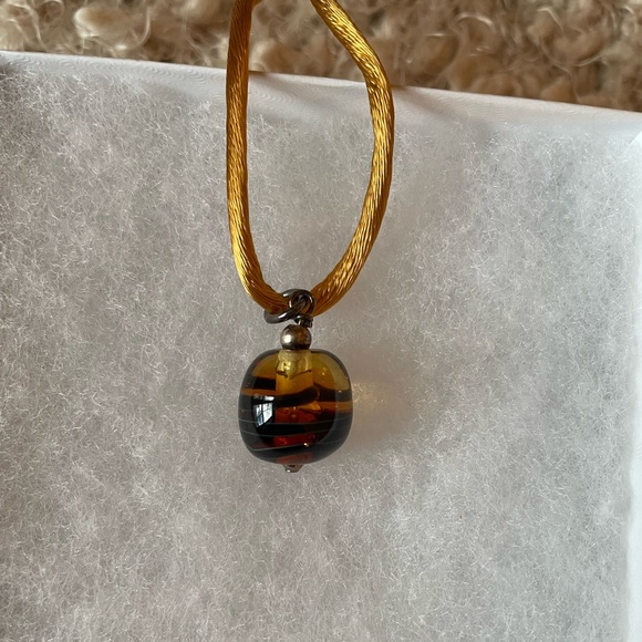 Painted Glass Bead Pendant - Picture 3 of 7